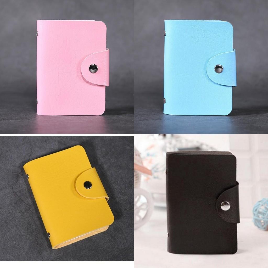 Timelessly Designed Multi-color Pu Leather Pocket Business Id Credit Card Wallet