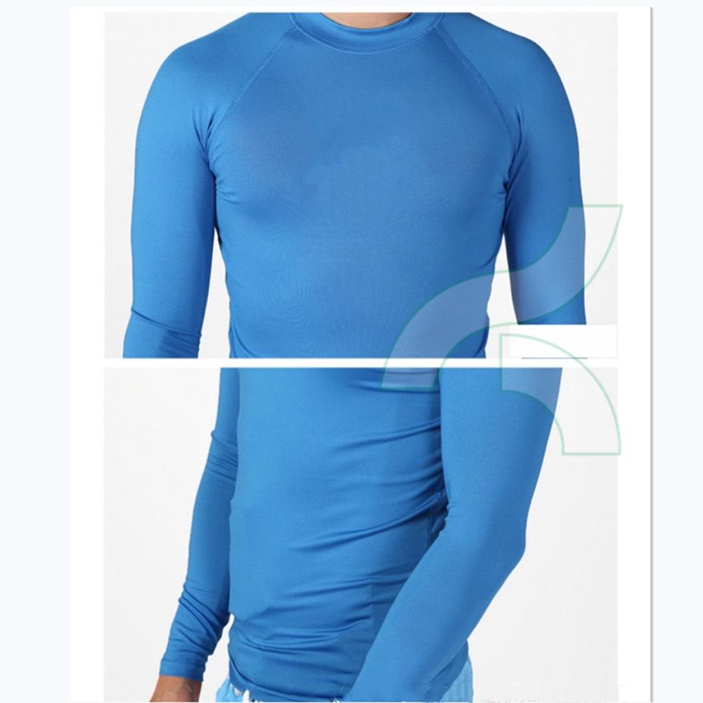 Quick-Dry Long Sleeve SCUBA Swim Shirt: Snorkeling, Surfing, Jellyfish Protection, Elastic Fit, Sun-Protection.