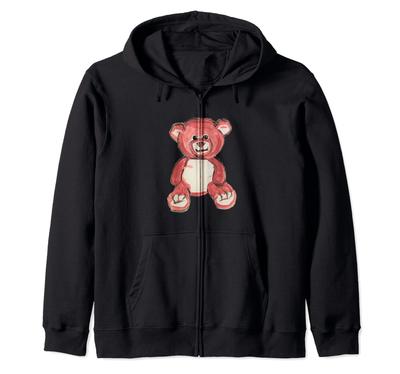 Teddy Bear Zip Hoodie