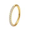 Titanium Golden Cartilage Earrings Shiny Piercing Lip Ring Elegant Rhinestone Nose Ring  Banquet