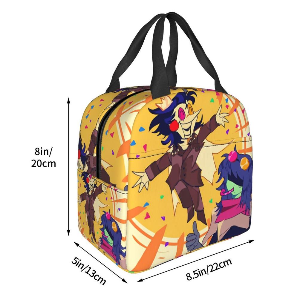Deltarune Kapitel 3 Videospiele Merch Isolierte Lunchtasche Für Reiseaufbewahrung Lebensmittelboxen Wiederverwendbare Kühlbox Thermische Lunchbox
