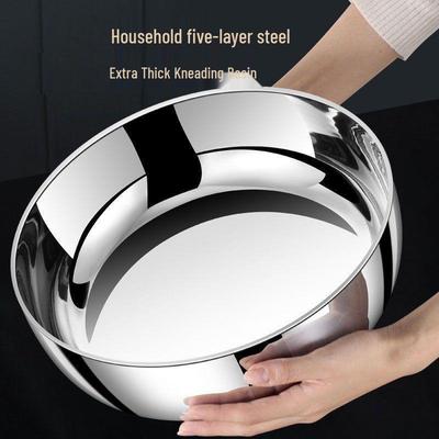 Extra dicke Rührschüssel aus 310er Edelstahl - Ideal für Teig, Suppe, Gemüse und Backen