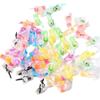 Mini Luminous Fruit Straw Cup Keychain Pendant - Cute Jewelry Accessory