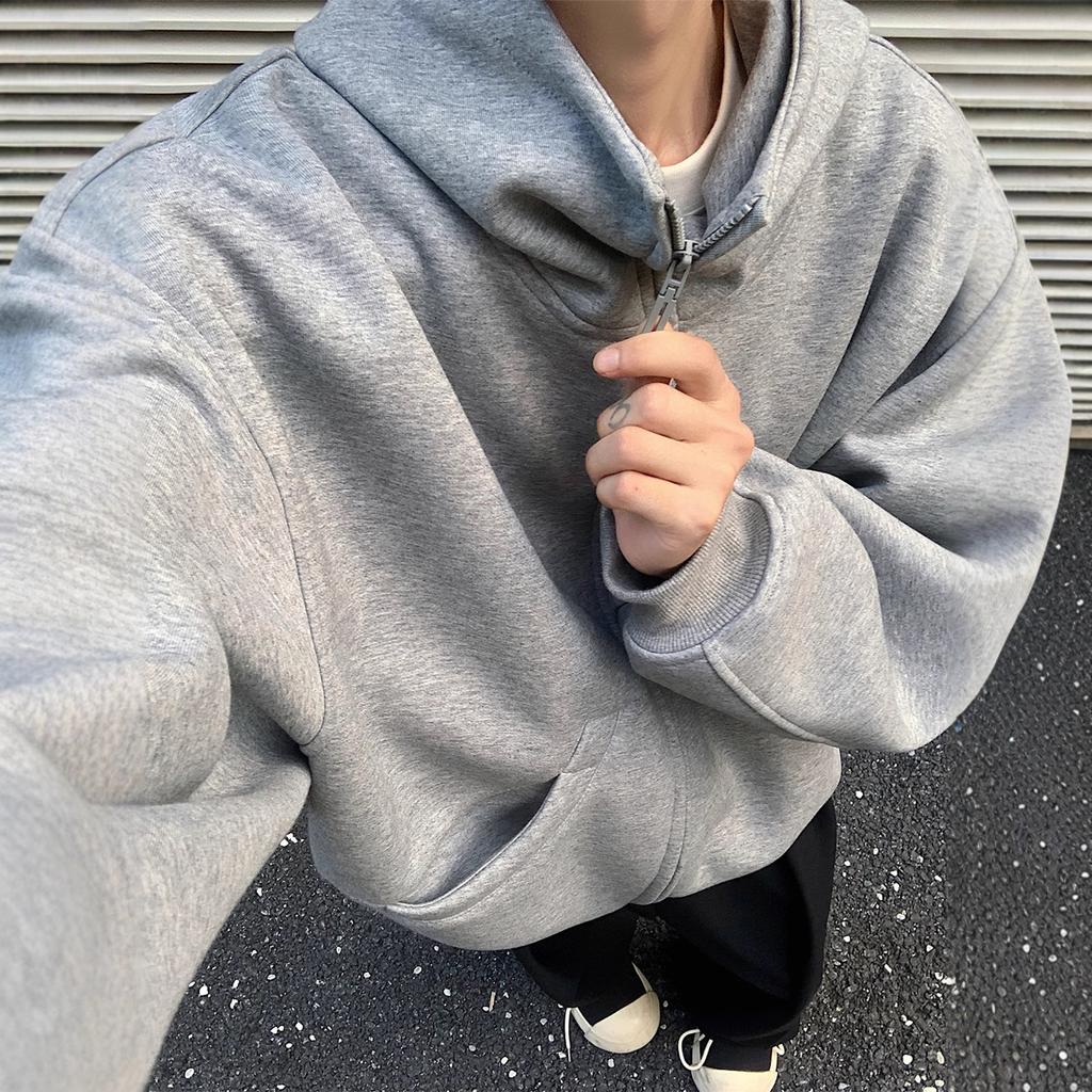 Herrkofta Hoodie Höst och Vinter Långsam Hoodie