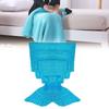 Tail Mermaid Fish Knitted Blanket Warm Solid Color Quilt Bedroom Gift Fashion