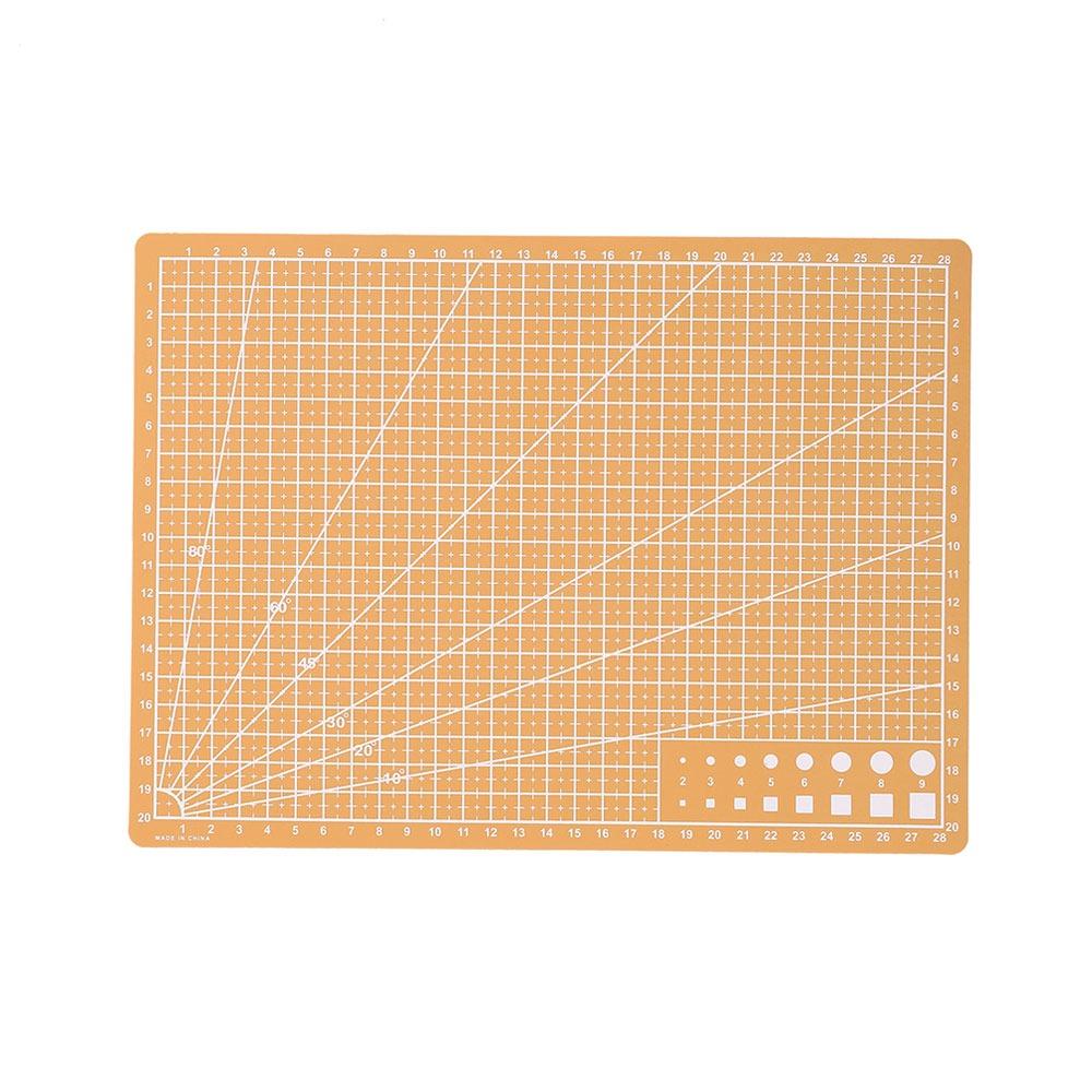 Durable 1Pcs Manual Leather Craft Tool Cutting Mat Engraving Patchwork Sewing Cutting Board A3 A4 A5 PVC Workbench Pad Home DIY
