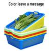 Rectangular Plastic Draining Basket with Handles