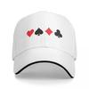 Suit Cards Spades Hearts Diamonds Clubs Design Baseball Caps Snapback Fashion Baseball Hats Breathable Casual For Unisex And Women