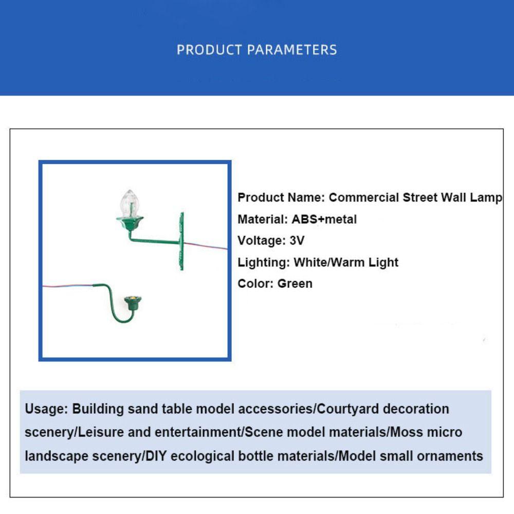 ABS Metallmaterial Puppenhaus Wandlampe 2 Stile Sandtisch Kronleuchter Weiß/Warmlicht Modell