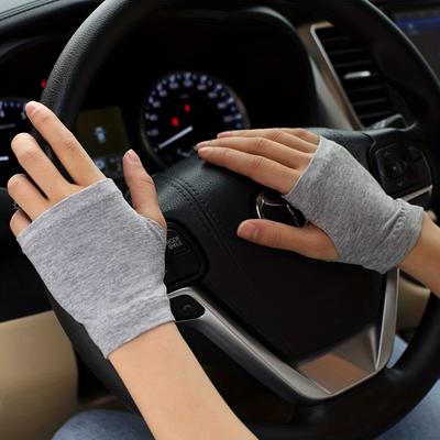 Mănuși de protecție solară fără degete de vară pentru bărbați și femei subțiri acoperă cicatrici tatuaje sport dans stradal condus călărie fără degete