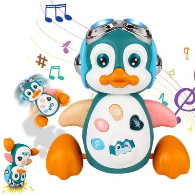 Işıklı Müzikli Penguen Bebek Hareket Eden Yürüyen Dans Eden Oyuncaklar Bebek Sürünen Oyuncaklar Küçük Çocuk Etkileşimli Gelişim Karın Üstü Zamanı Hediye