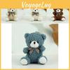 Charming Plush Teddy Bear Pendant Keychain Cute Stuffed Animal For Collectors
