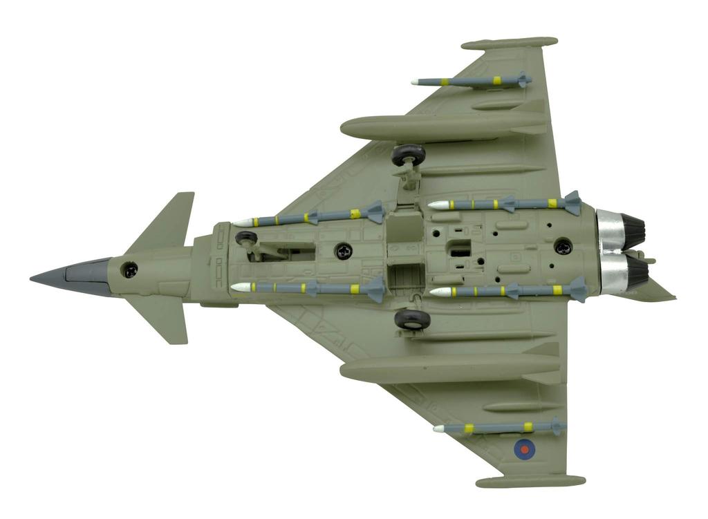 TANG Eurofighter Typhoon EF2000 Eurofighter Typhoon Finished British Royal Air Force Airplane Model Kit DYNASTY(TM) 1/100 Fighter/Attack Aircraft,