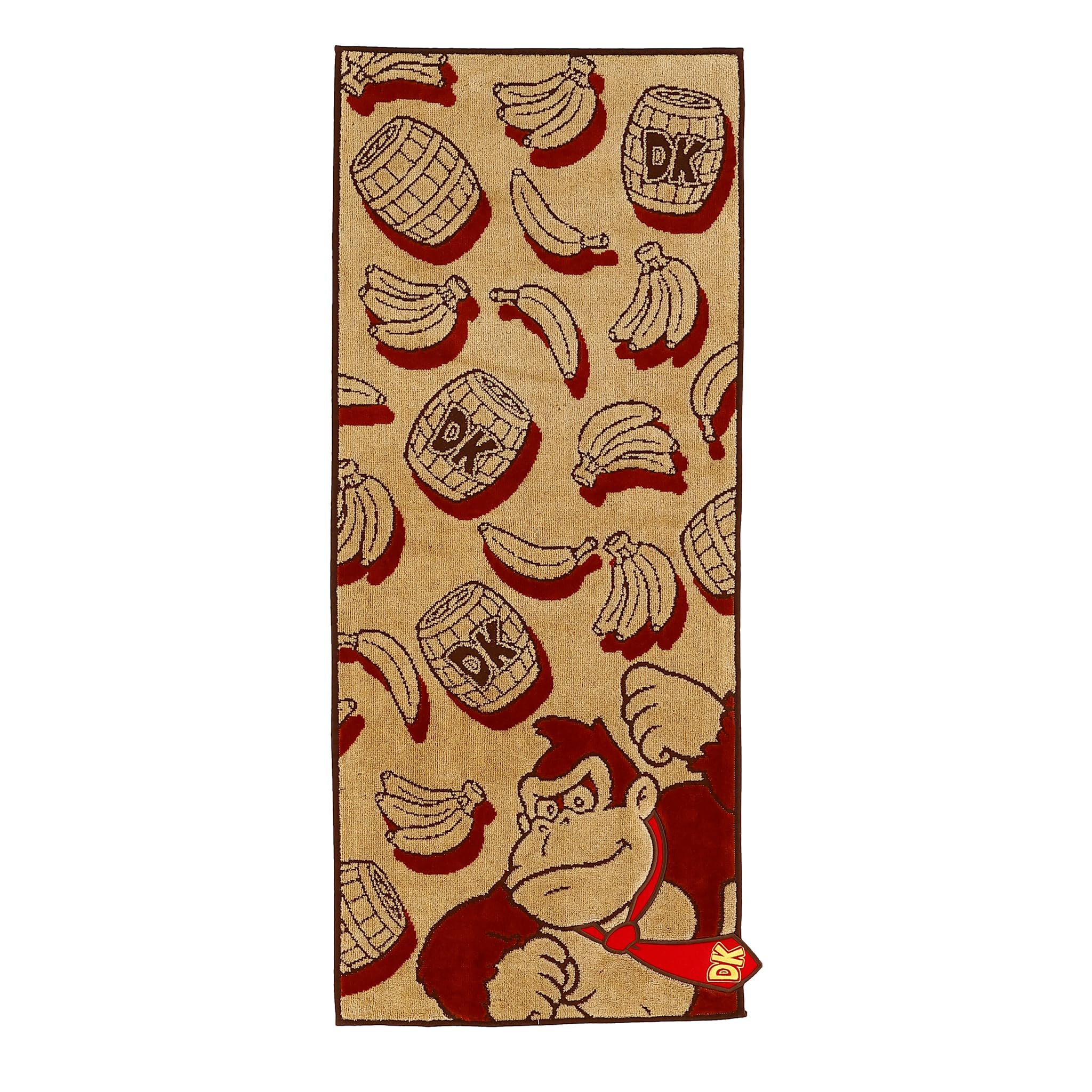 Marushin Face Nintendo Donkey Donkey Organic Antibacterial and 4485017900 Towel, Kong, Leisure, Cotton, Deodorizing,