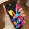 Artistic Rabbit With Sunglasses Protective Phone Case For iPhone 17 Air 16 15 13 12 11 Pro Max Pro Plus Anti-Scratch Funda Cover