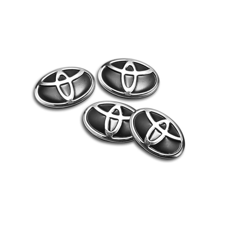 5/10 Stuks Auto Afstandsbediening Sleutel Sticker Auto Embleem Decoratie Decal Voor Toyota 86 Prado Camry Yaris RAV4 CHR Mirai Supra Alphard Corolla