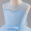 Girls' Princess Floral Tulle Dress for First Birthday, Christmas, or Performance