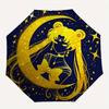 1pc Golden Moon Princess Auto-Folding Umbrella: Portable 3-Fold Design with Iron Frame, Perfect for Outdoor, Festive Gifts, Travel, Daily Use, an