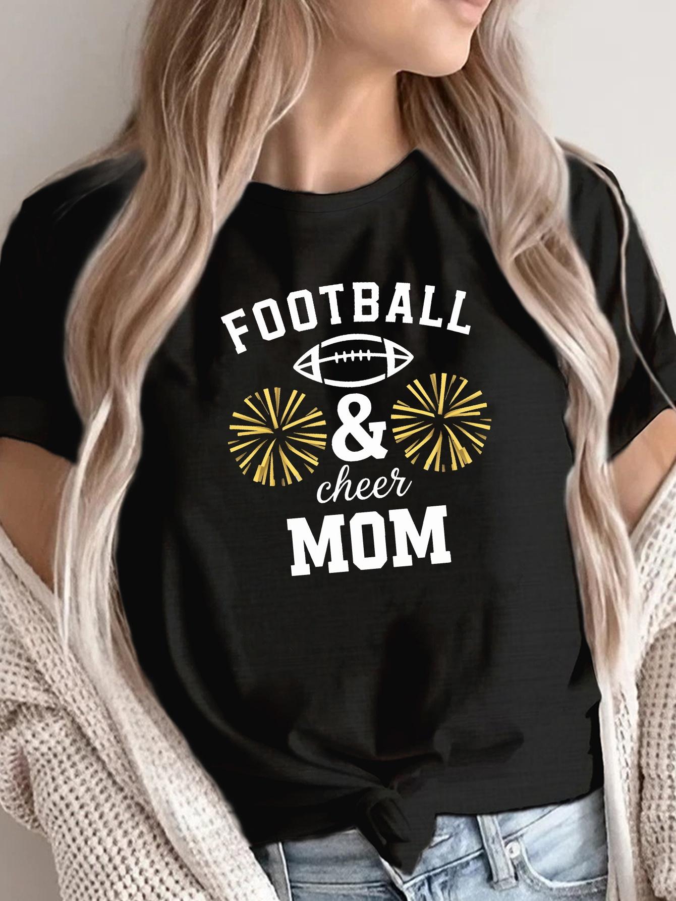 Football & Cheer Mom T-shirt XXL