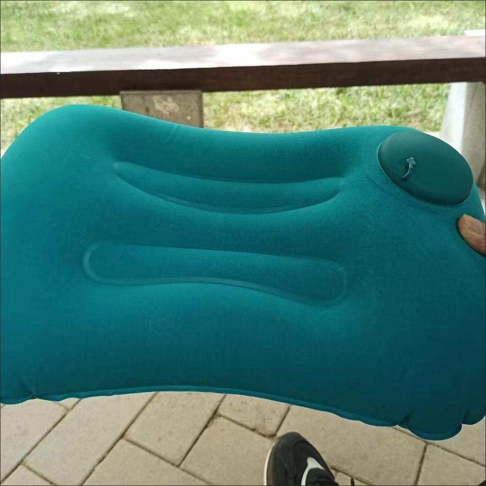 Air Inflatable Neck Pillow Press Type Travel Pillow Portable Sleeping Airplane Pillow For Neck And Lumbar Support Car Pillow New