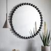 Nordic porch mirror wall-mounted bathroom French wall-mounted decorative mirror round dressing mirror
