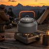 Hard-Anodized Aluminum Camping Kettle Compact Cookware Long-Lasting for Picnics