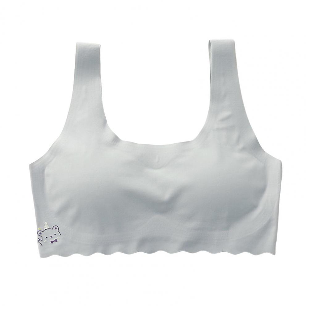 Girl Development Period Bra with Wide Elastic Straps Seamless Breast Support And Coverage No Steel Rings Natural Shape High Stre