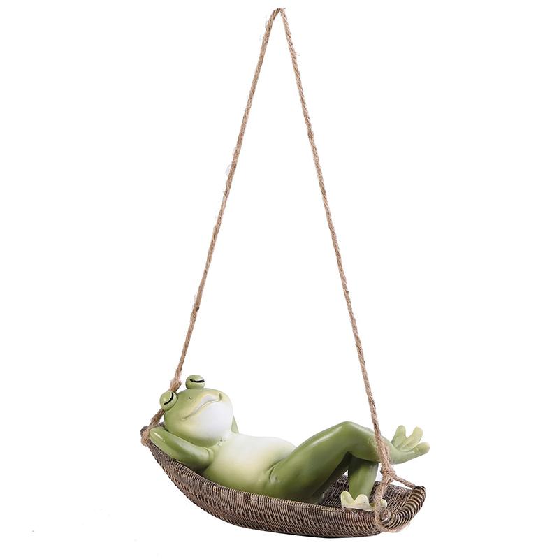 

Garden swing frog decoration statue Resin sculpture Cute little animals Home, Outdoor, Courtyard Fun Decorations gift
