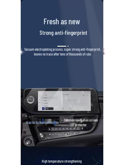 Tempered Protective Film for Lexus ES200/300H Central Navigation Screen