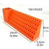 Screw Bit Holder Storage Box Orange Hex Bit Holder Rack Plastic Screwdriver Head Storage Case for Tools Accessories