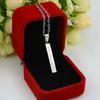 Pendant Necklace Cuboid Aesthetic Bright Luster Geometric Women Men Star Group Member Chain Necklace Jewelry Decoration Gift for Fans