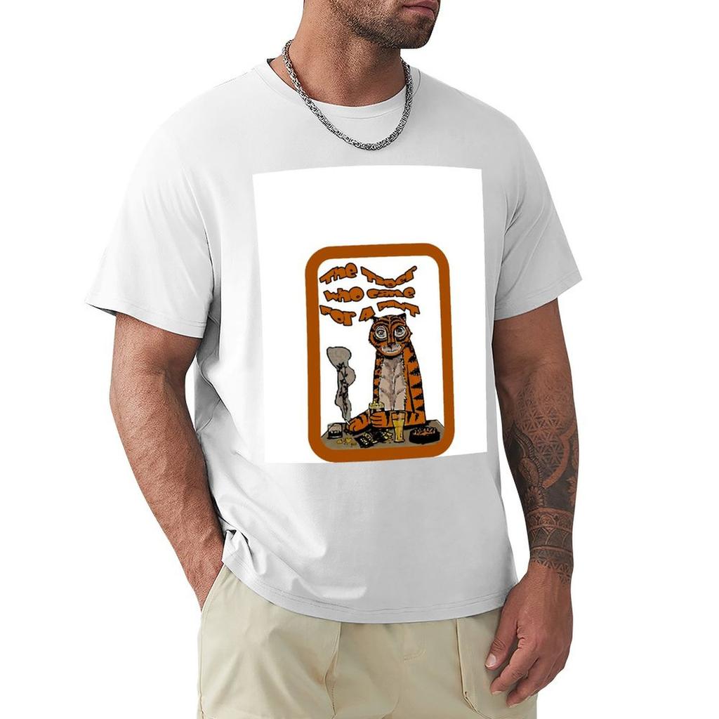 Guess WHO Came for a Pint The Tiger TShirt Basic Breathable Solid Color TShirt