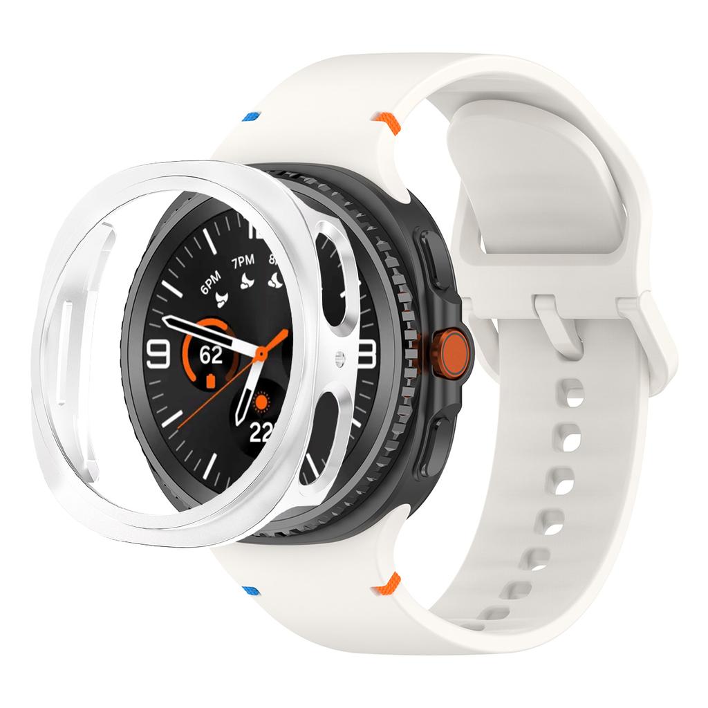 PC-Hülle + Offizielles Armband Für Samsung Galaxy Watch 8 40mm 44mm Silikon Sportarmband Correa Original 1:1 Kein Spalt Bandabdeckung