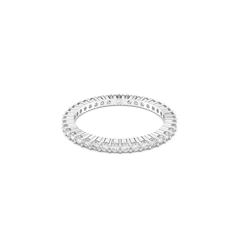 Swarovski Round Cut Matrix Vittore Ring Women s Silver 50