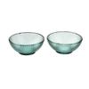 Lakeside Green 5-inch Dotted Glass Bowl Set (2-piece)