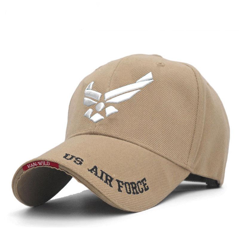 US Air Force V-Mark Embroidery Baseball Caps Spring and Autumn Outdoor Adjustable Casual Hats Sunscreen Hat
