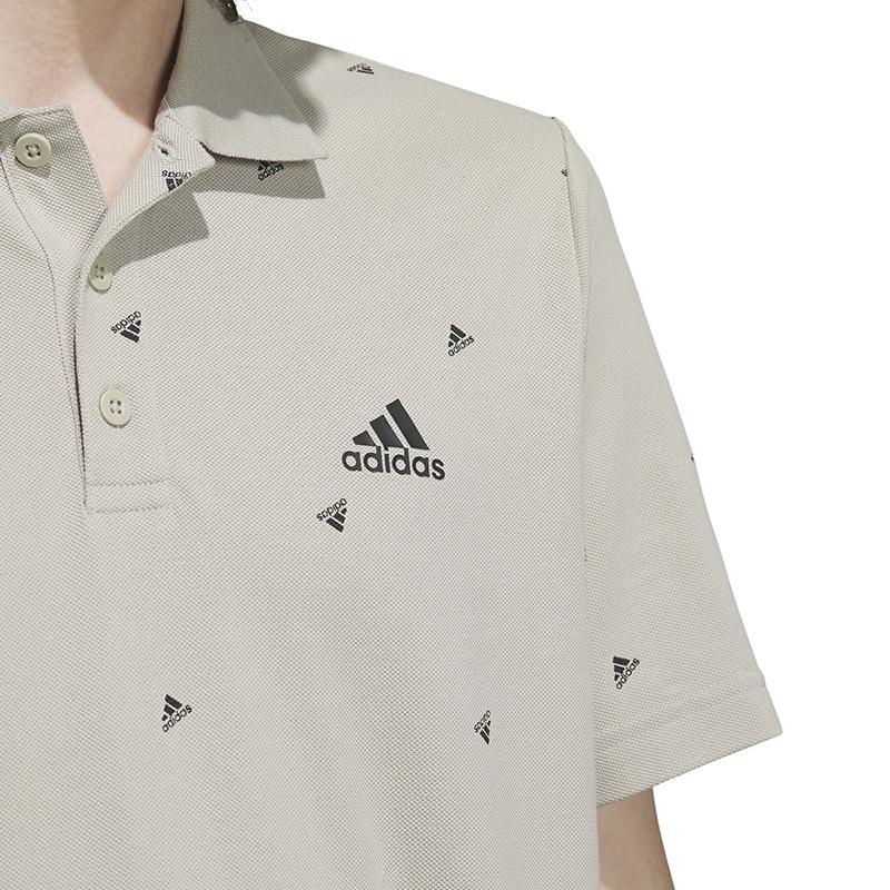adidas Polo Shirts Men's Gray Polo Collar Moderate Straight Fit IA8153