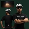 Cycling jersey with short sleeves, zip-up, xxxxl - black