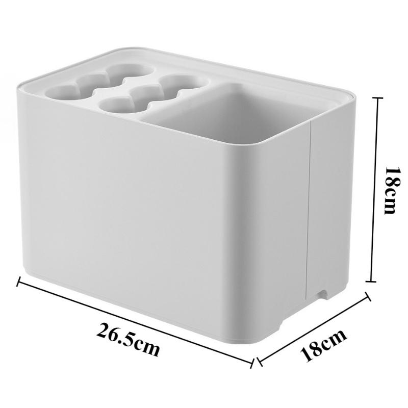 Umbrella Rack with Drip Tray Removable Umbrella Holder Modern Umbrella Stand with Grid Saving Space Storage Parasol Accessories серый