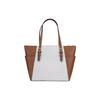 Michael Kors Mk Charlotte Monogram Commuter Zipper Tote Bag Women Tote Vanilla 35T0GCFT3B-VANILLA