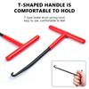 SEAMETAL Motorcycle Exhaust Spring Puller Remover Tool Nonslip Handle T Shaped Spring Install Removal Tool for Scooter