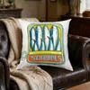 1pc White Retro Sardine Can Print Cushion Cover Soft Breathable Decorative Pillowcase for Sofa Bedroom
