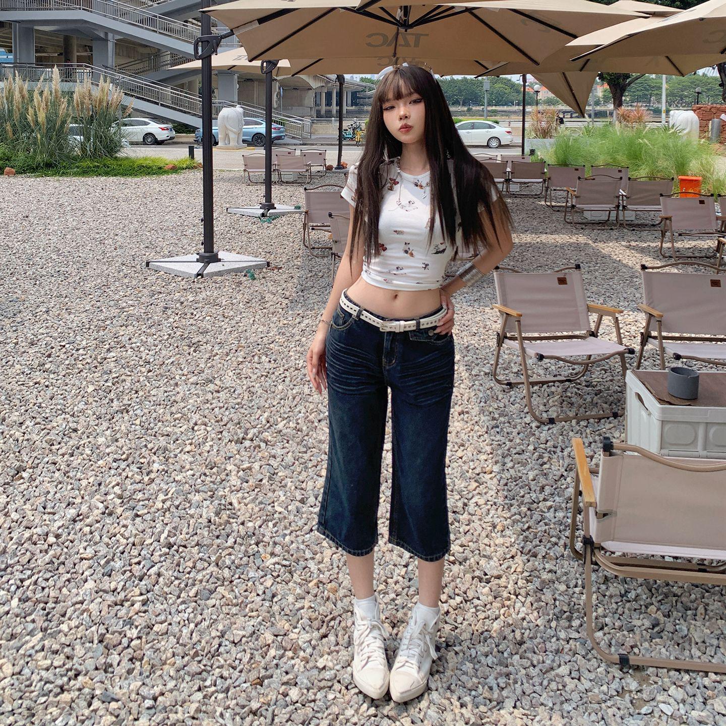 Women s Low-Waist Slimming Retro Straight Pants - Autumn Trendy Style S