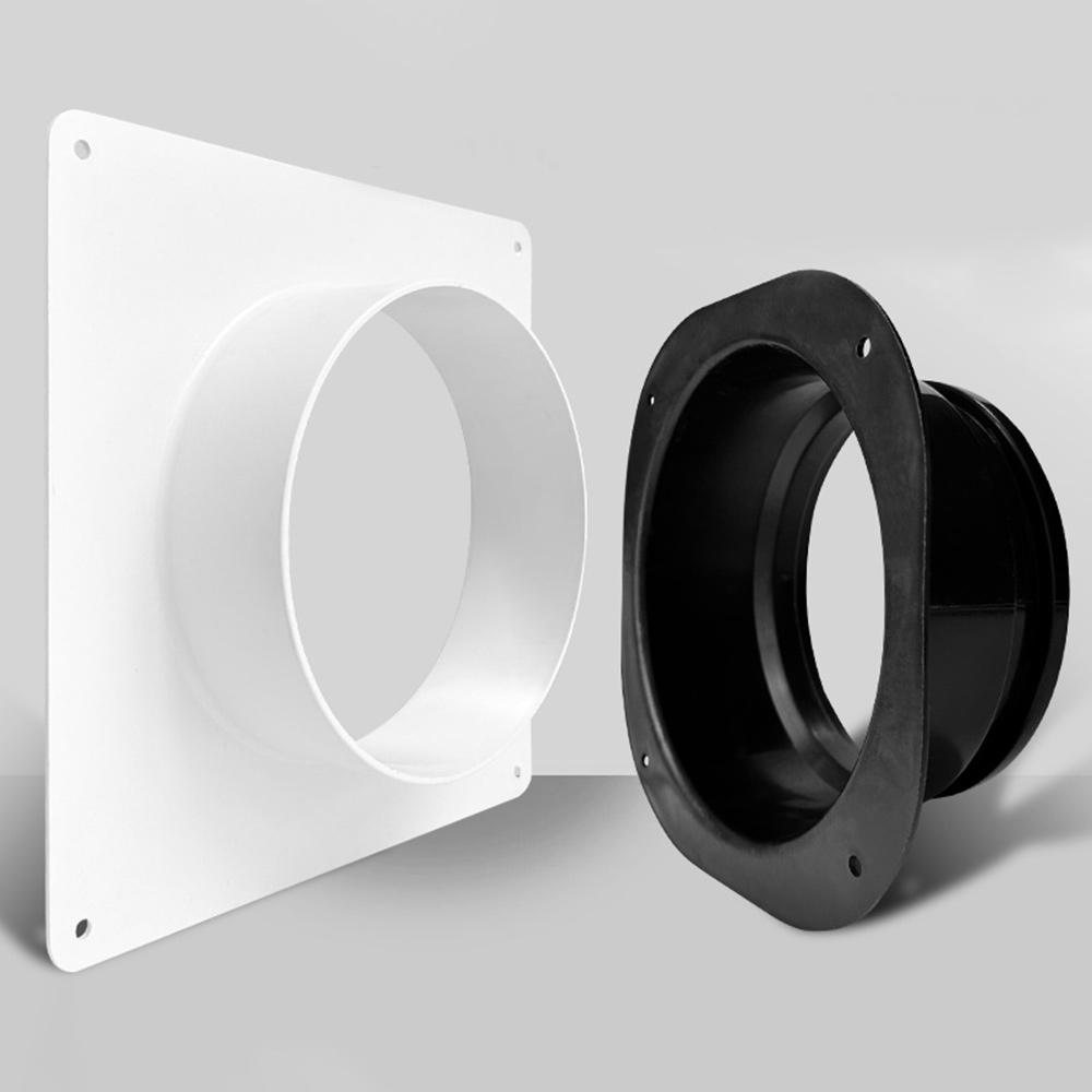 Plastic Vent Pipe Adapter Flange Connector Wall-mounted Easy Installation Square To Round Flange Interface Ducting Tool