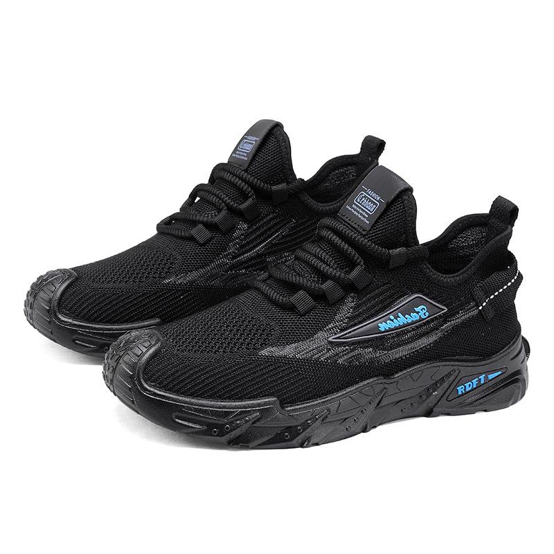 

Men s shoes summer new breathable mesh soft sole sports running casual hollow thin mesh mesh shoes versatile 44 чёрный