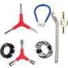 Bicycles Spoke Wrench Portable Bike Spoke Adjustment Tool Tire Lever Cycling Pocket Tool Bicycles Rims Truing Tool