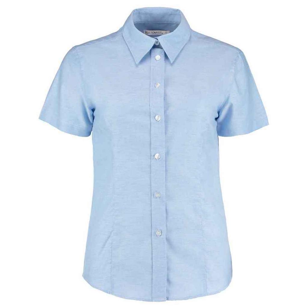 Kustom Kit Womens/Ladies Oxford Short-Sleeved Work Shirt