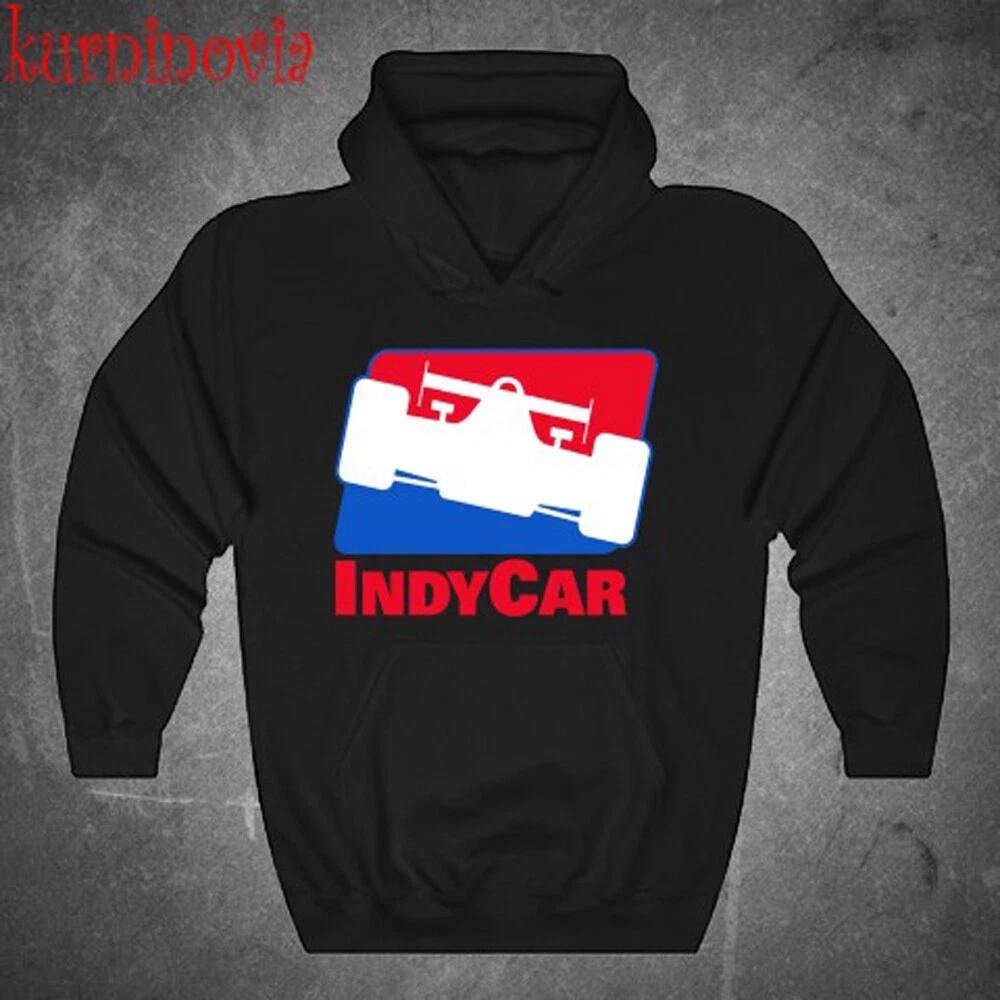 hoodie-Casual Pullover Sweatshirt Indy Car Racing Championship Black Size S To 3XL
