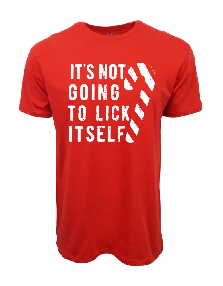 Its Not Going To Lick It Self Christmas Candy Graphic T Shirt S