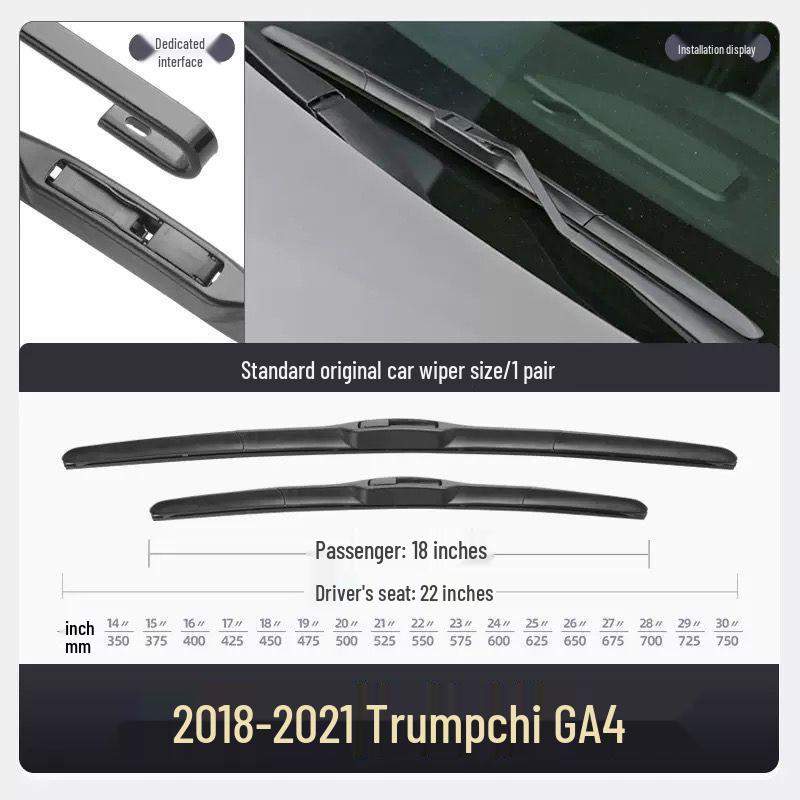 GAC Trumpchi GA4 2018 Rahmenloses Leises Auto Scheibenwischerblatt Streifen